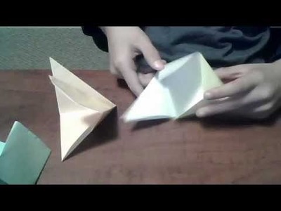 How to make an origami fortune cookie box