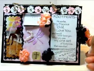 Mini Album Scrapbook Desk Calendar