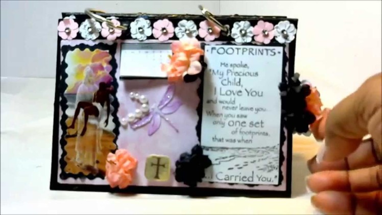 Mini Album Scrapbook Desk Calendar