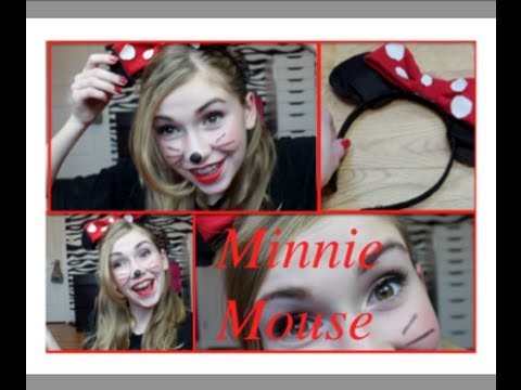 Minnie Mouse Makeup, Hair + DIY Bow Headband