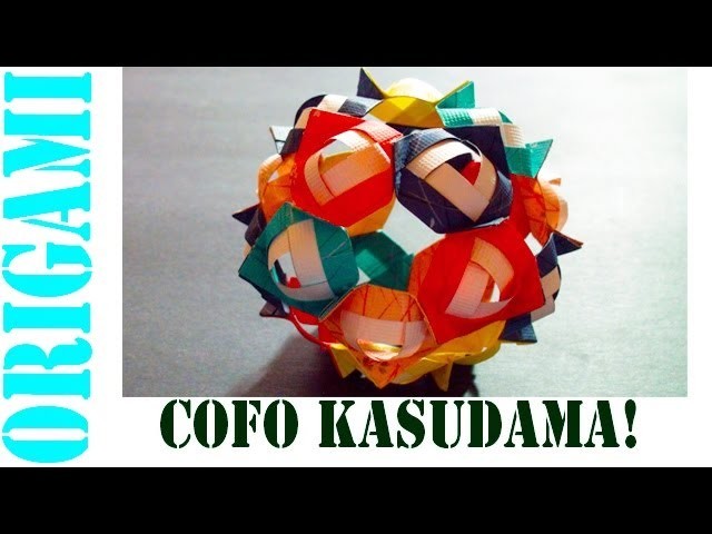 Origami Daily - 437: Christmas COFO Kusudama Decoration (Modular 20 unit) - TCGames  [HD]