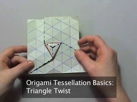 Origami Tessellation Basics: Triangle Twist
