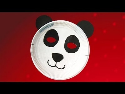 Panda mask crafts. Ideas to fancy dress custome for kids