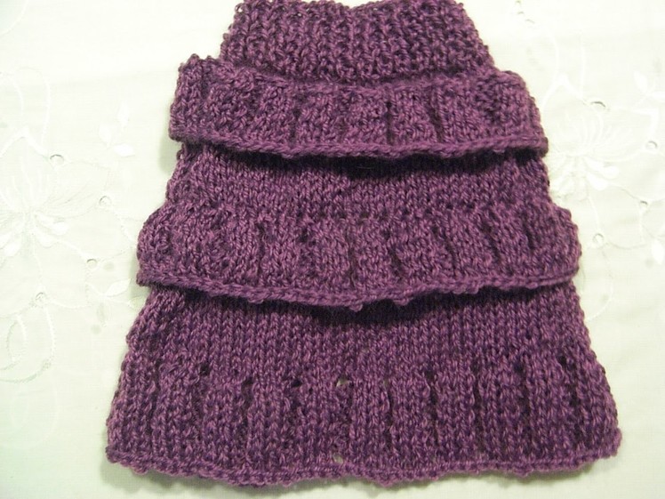 Poncho für Hund Stricken*Poncho Knitting for dog Dog Fashion Teil 2 Tutorial Handarbeit