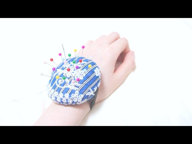 Sewing + Refashion Upcycle Old Skirt to Wrist Pin Cushion
