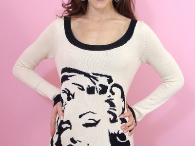 Betsey Johnson Betsey Babe Jeweled Sweater Tunic Marilyn Wink Knit Dress