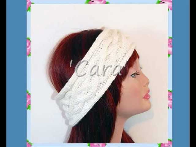 Cara Cable Ear Warmer Head Wrap Head Band Teen Ladies Knitting Pattern