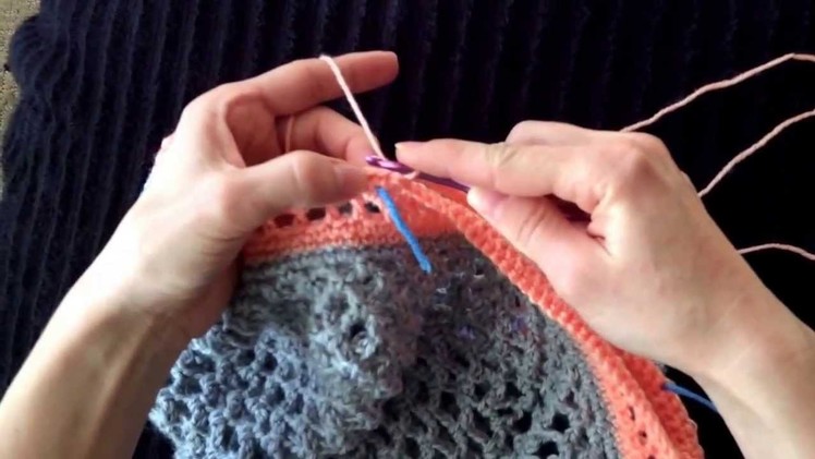 Crochet bag, how to make the handles
