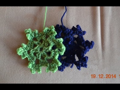 Crochet snowflake tutorial