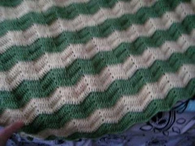 Crochet Zig Zag baby blanket