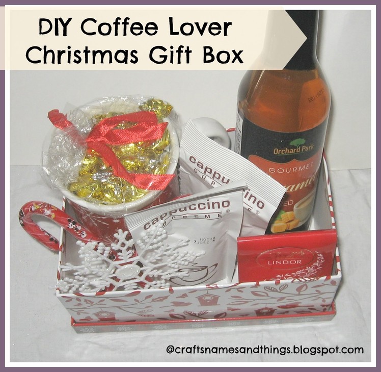 DIY CHRISTMAS GIFT IDEAS.How to make Coffee Lovers Christmas Gift  Boxes from the dollar Store
