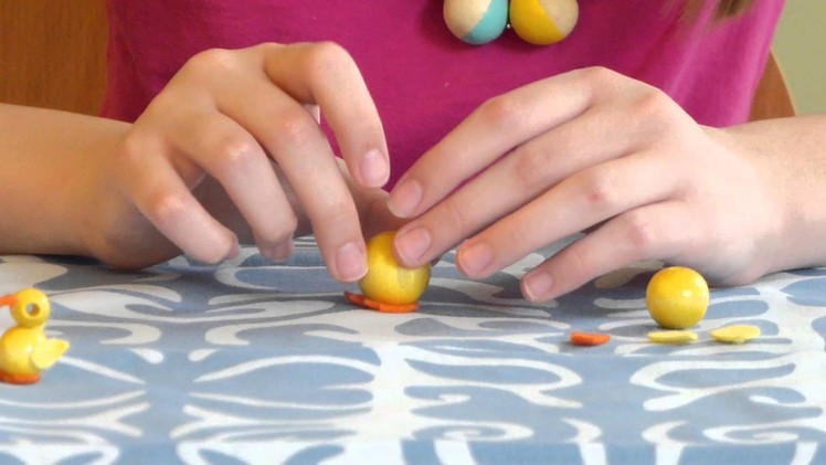DIY Easter Kids Craft Tutorial: Wooden Bead Babies