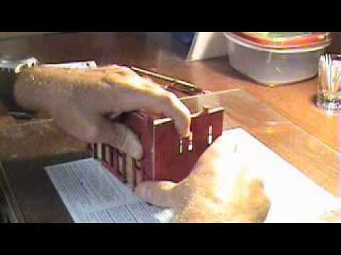 DIY How to Build Scale Model Railroad HO Building - DPM Front Street Part 3