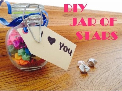 DIY - JAR OF STARS (ORIGAMI STARS)