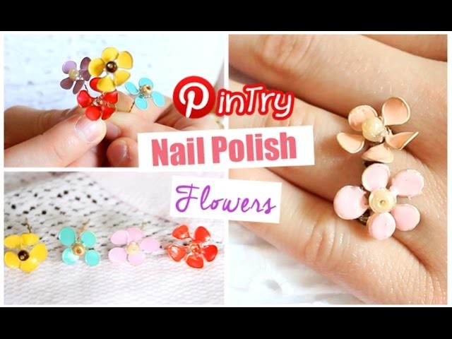 DIY Nail Polish Flowers | PINTRY