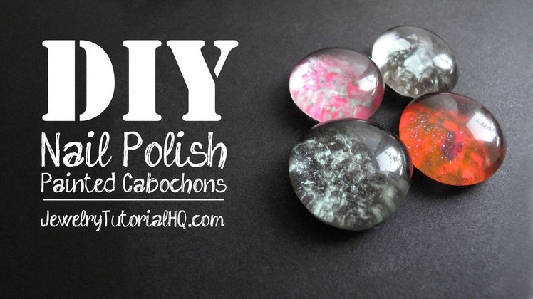 DIY Nail Polish Painted Cabochons, for Jewelry Making or Magnets