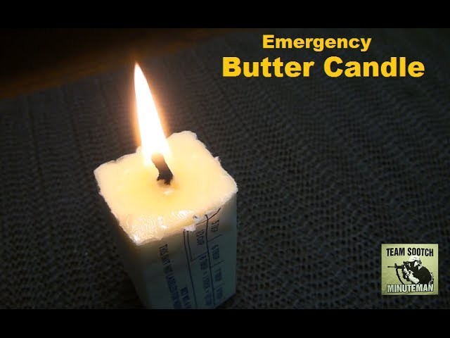 DIY Survival Butter Candle
