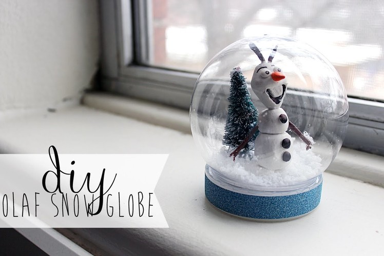 ❄ DIY: Waterless Frozen Olaf Snowglobe (Gift Idea) ❄