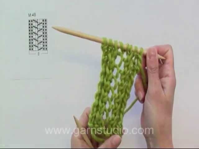 DROPS Knitting Tutorial: How to knit lace pattern in DROPS 139-5 M.4B