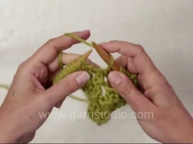 DROPS Knitting Tutorial: How to knit basic lace