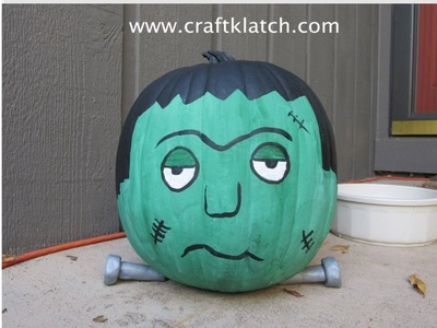 Frankenstein Pumpkin Halloween Craft
