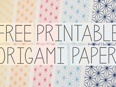 Free Printable Origami Paper - Paper Crystal