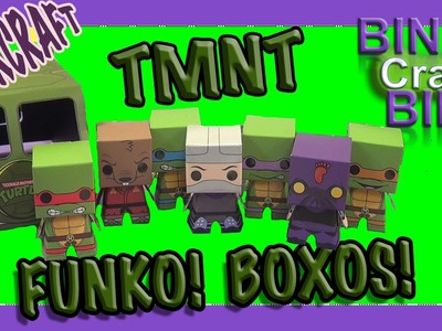 Funko Boxos Teenage Mutant Ninja Turtles Papercraft TMNT Playset by Bins Crafty Bin!!!