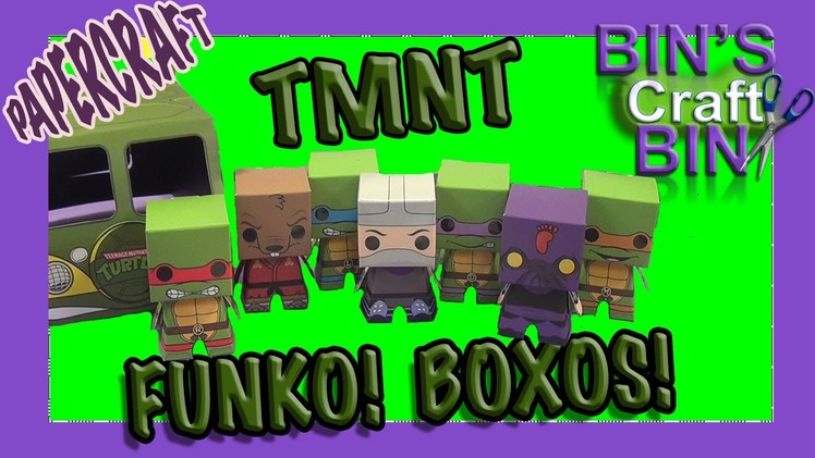Funko Boxos Teenage Mutant Ninja Turtles Papercraft TMNT Playset by Bins Crafty Bin!!!