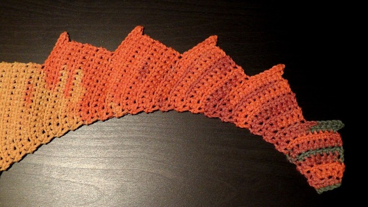 How to #crochet a dragon tail Katia BELICE