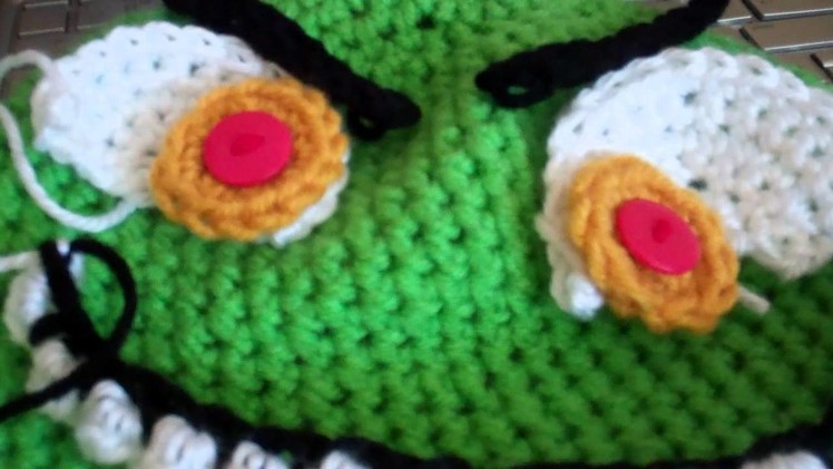 How to Crochet a Monster Beanie Tutorial Part 4