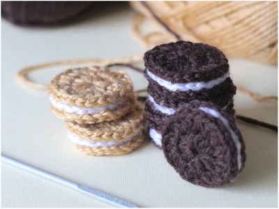 How to Crochet Cream Filled Biscuits