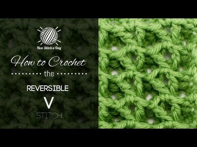 How to Crochet the Reversible V Stitch