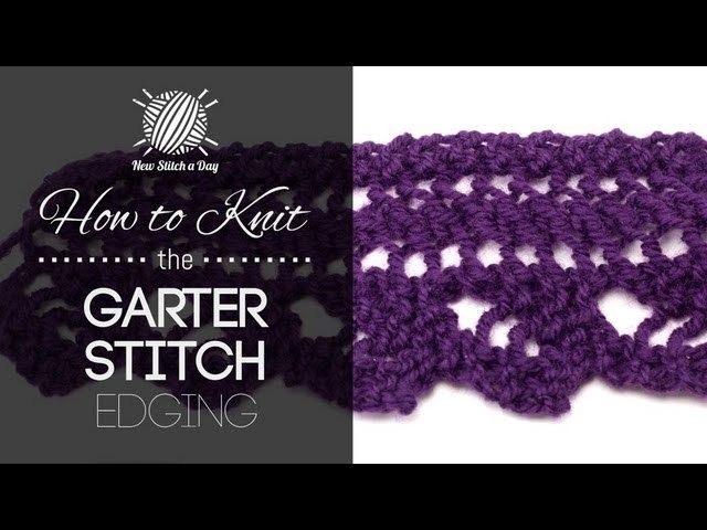 How to Knit the Garter Stitch Edging