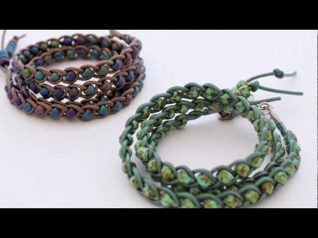 How To Make a Braided Leather Wrap Bracelet