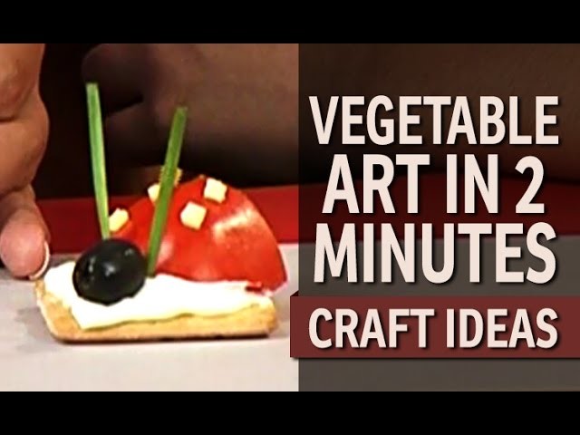 How to make a cute Vegetable ladybug - "Art and Craft Ideas" (English)