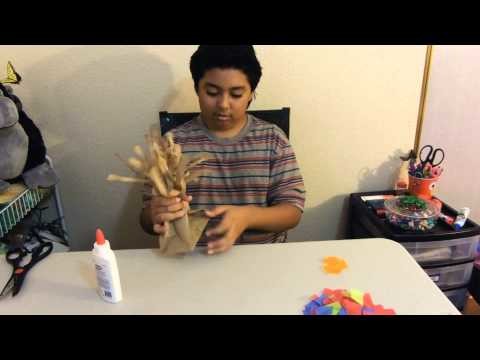 How to make a tree out of a paper bag