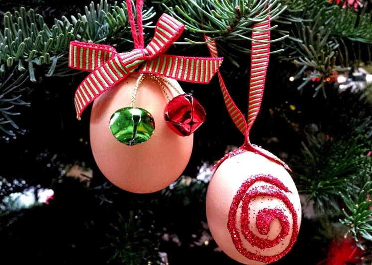How to make Eggshell Christmas Ornaments!