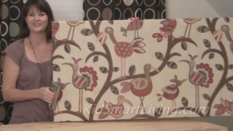 How to Make Fabric Wall Art Panels Home Decorating DIY Project