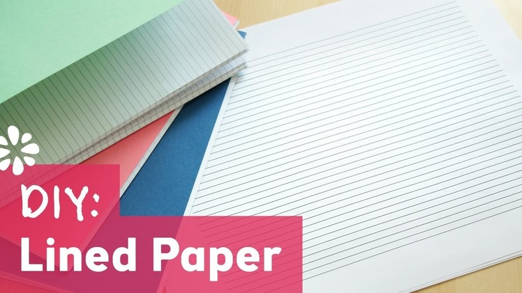 How to Make Lined Paper for Bookbinding