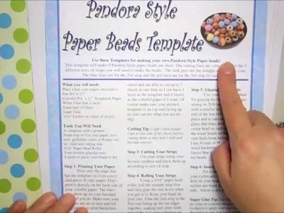 How to Make Pandora Style Paper Beads