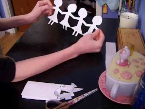 How to make paper chain dolls