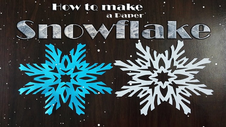 How to make paper snowflakes very simple (Christmas decorations)  DIY paper crafts