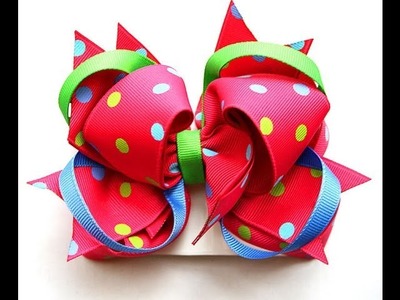How to make the TWISTER aka 2 loop topper hairbow TUTORIAL
