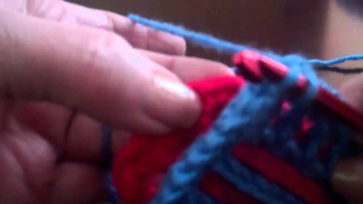 Interlocking Crochet™ - #6 Border & Uniting A&B Sides into One Fabric