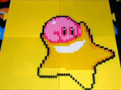 ~ Kirby on a Star ~ Perler Bead ~ Stop Motion