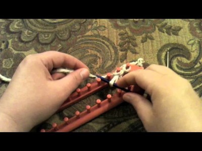 Loom Knit: Crochet CHAIN Cast on Long Loom