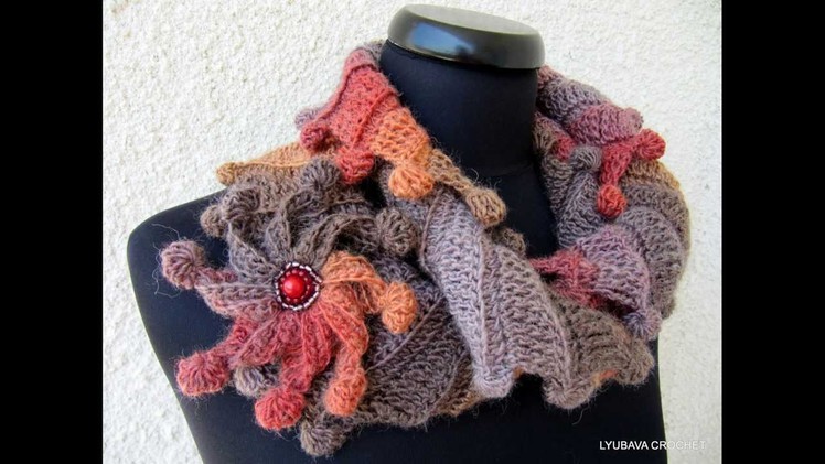 Lyubava Crochet Pattern 88 Scarf "Fantasy"