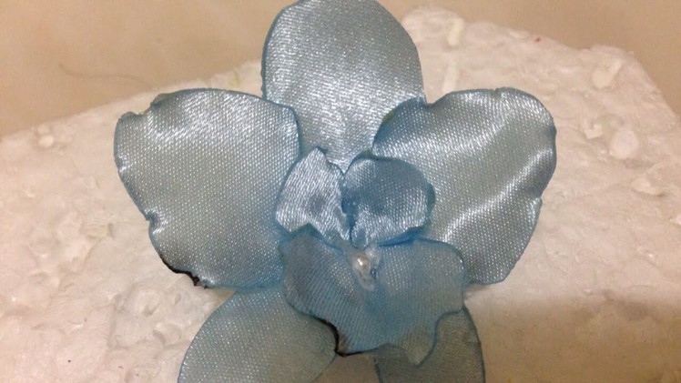 Make a Gorgeous Satin Ribbon Orchid Flower - DIY Crafts - Guidecentral