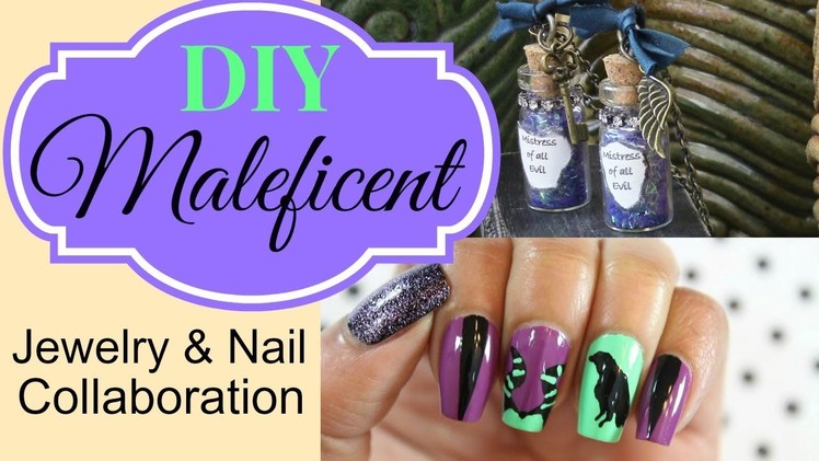 Maleficent Jewelry DIY collab w. Dee 2012 Nails