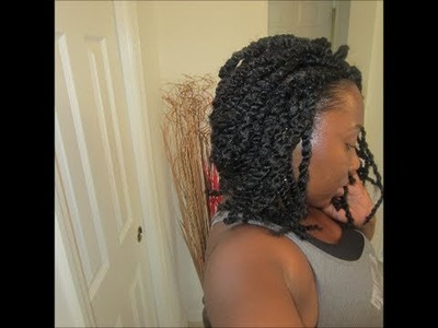 Natural Hair Kinky Twist Crochet Install - Protective Style